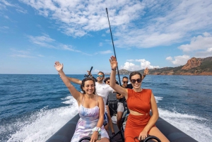 Cannes: passeio de barco RIB pelas enseadas cênicas