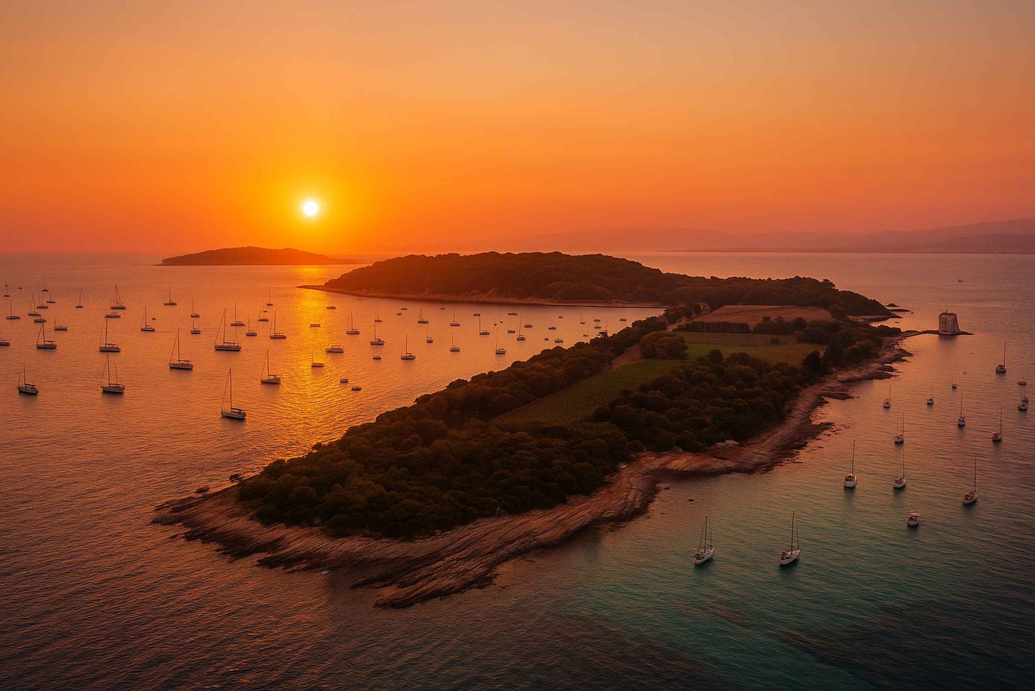 Cannes : excursion en jet ski au coucher du soleil vers les îles de Lérins