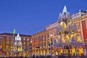 Weihnachtliche Atmosphäre in Nizza Rundgang