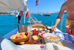 Voile en yacht classique à Cannes