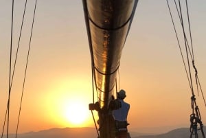 Voile en yacht classique à Cannes