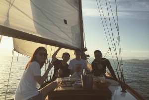 Voile en yacht classique à Cannes