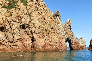 Croisière visite des Calanques de Piana Baignade en vedette