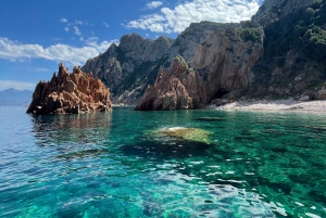 Croisière visite des Calanques de Piana Baignade en vedette