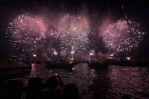 Vuurwerk en zonsondergang catamaran cruise - Black Sail