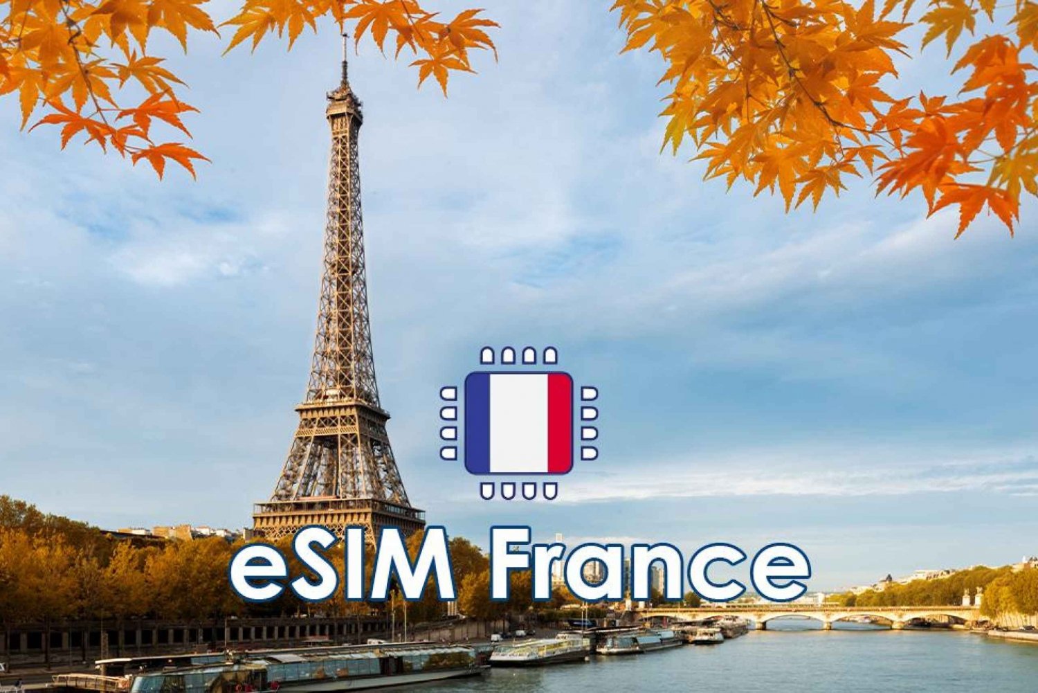 Frankrijk: eSIM Mobiel Data Plan - 50GB