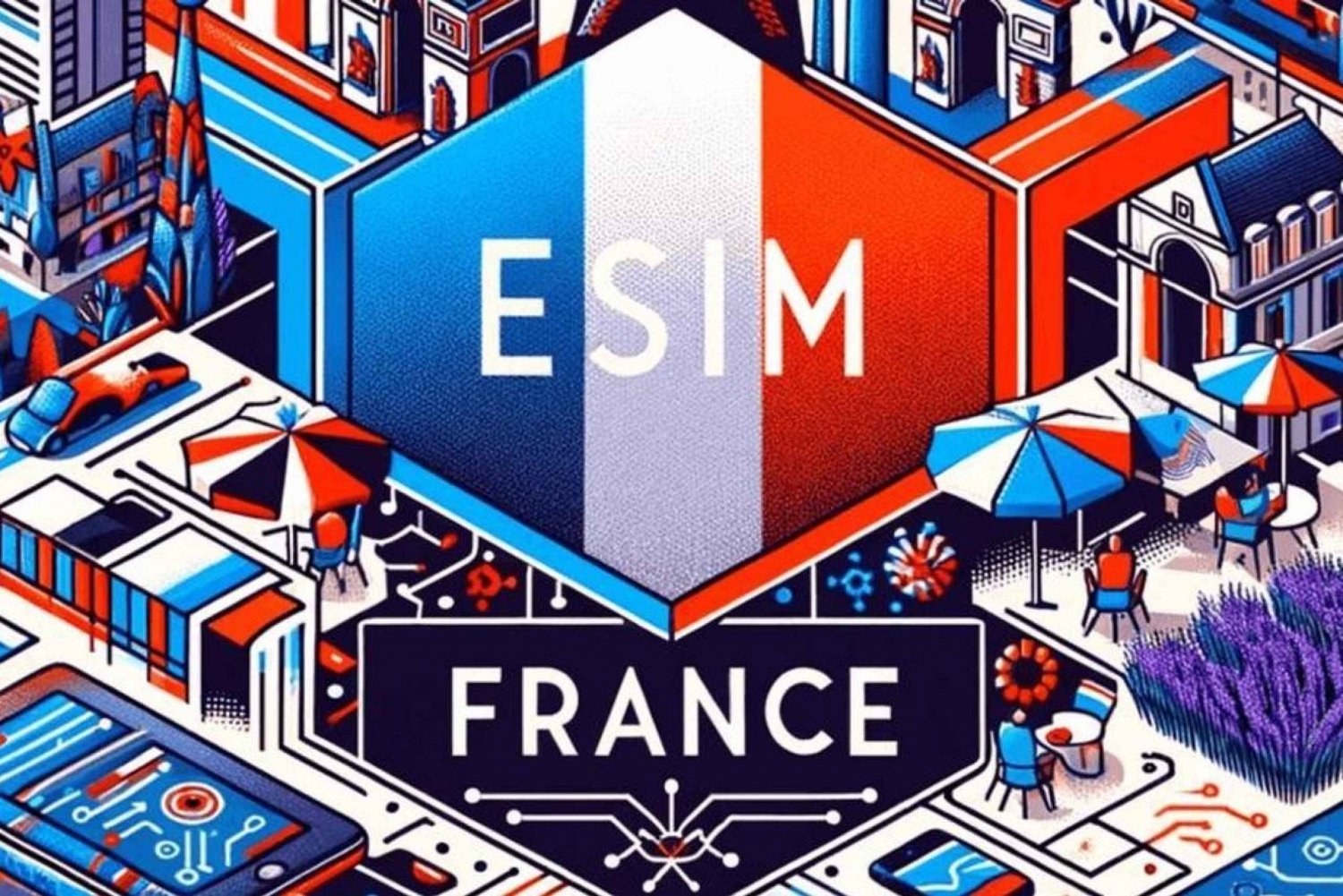 Frankrijk eSIM Onbeperkt Data
