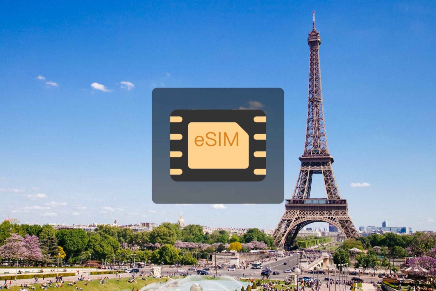 Frankrike: Europe eSim Mobile Data Plan