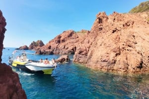 Fréjus: Cruzeiro Esterel Calanques (barco confortável) + paragem para nadar