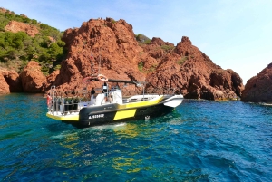 Fréjus: Cruzeiro Esterel Calanques (barco confortável) + paragem para nadar