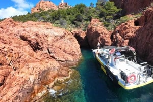 Fréjus: Cruzeiro Esterel Calanques (barco confortável) + paragem para nadar