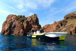 Fréjus: Cruzeiro Esterel Calanques (barco confortável) + paragem para nadar