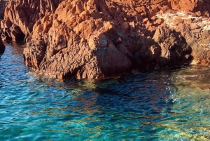 Fréjus : Estérel Calanques Speedboat Tour + Swim Stop