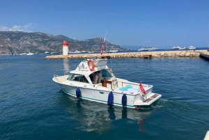 Costa Azul: Tour en barco en un lujoso yate clásico Riva