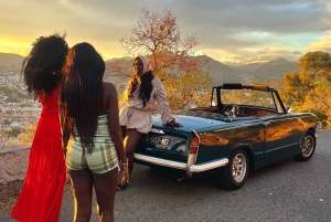 Côte d'Azur: Privat tur i en klassisk cabriolet