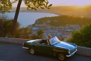 Côte d'Azur: Privat tur i en klassisk cabriolet