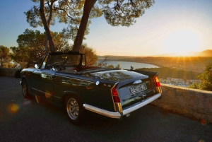 Côte d'Azur: Privat tur i en klassisk cabriolet