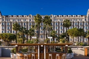 Franska Rivierans västkust mellan Nice och Cannes