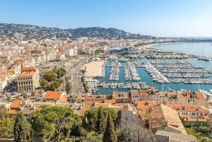 Den franske riviera vestkyst mellem Nice og Cannes