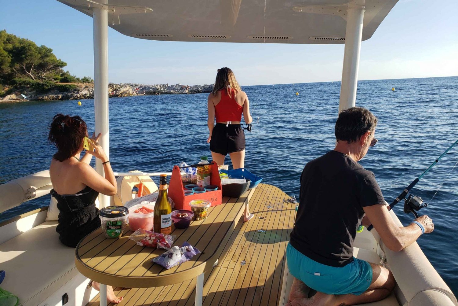 From Juan les Pins: Private French Riviera Solar Boat Tour