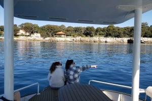 Från Juan les Pins: Privat solbåtskryssning Franska Rivieran