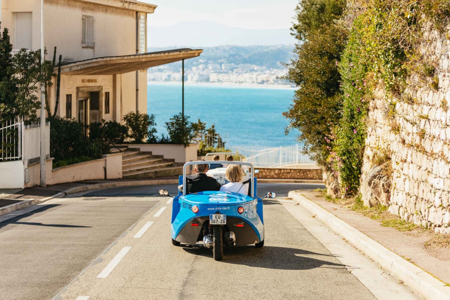 De Nice: 2 horas de passeio panorâmico em veículo de 3 rodas