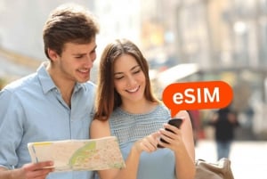 De Nice: Plano de dados de roaming do eSIM da França