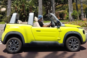 From Nice to Monaco in a 4 seats Electric Convertible