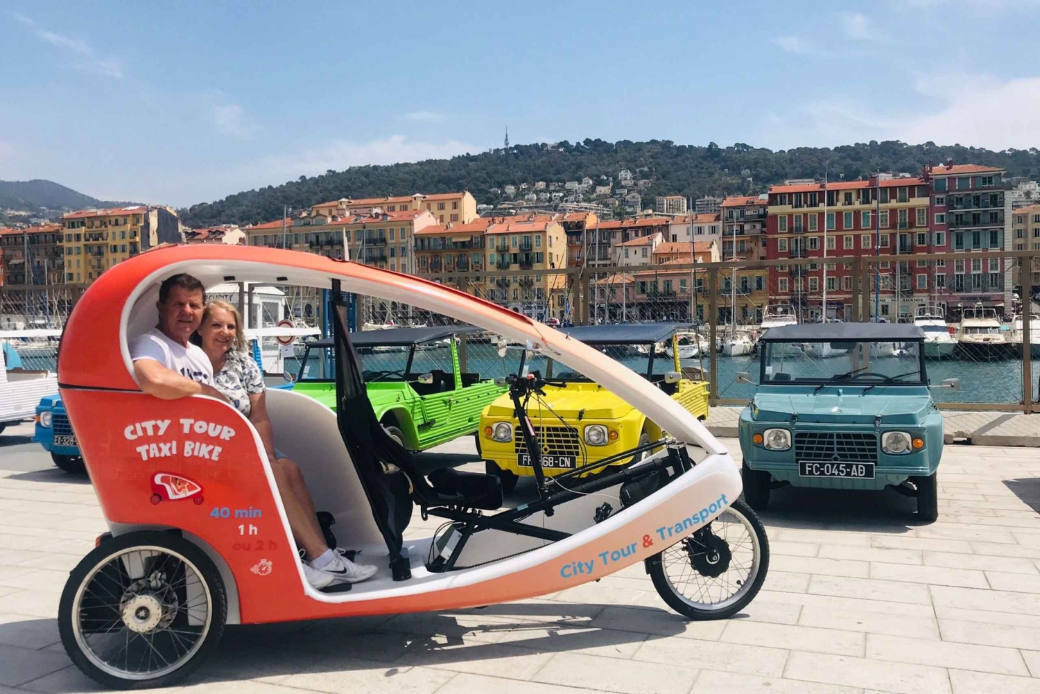 Nice : Visita guiada em Vélotaxi com assistência elétrica.