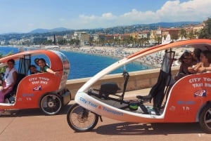 Nice : Visite Guidée en Vélotaxi à assistance électrique.