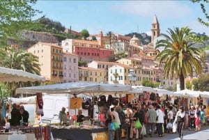 Det italienske markedet i San Remo, Menton og La Turbie