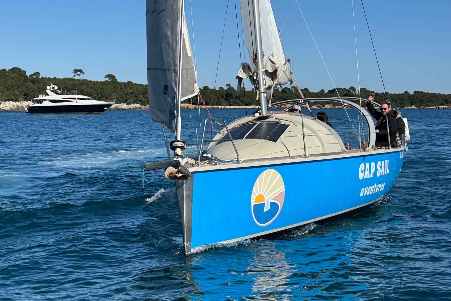 Seilferd til Lérins-øyene, snorkling og padlebrett