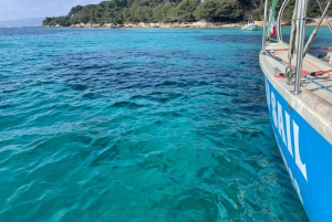 Seilferd til Lérins-øyene, snorkling og padlebrett