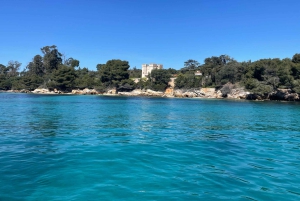 Seilferd til Lérins-øyene, snorkling og padlebrett
