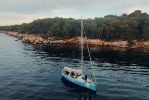 Seilferd til Lérins-øyene, snorkling og padlebrett