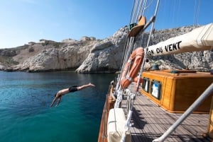 Marsella: Excursión de un día a las Calanques con almuerzo y vino