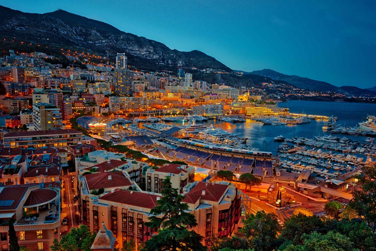 Monaco and Monte-Carlo by Night from Nice