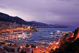 Monaco ja Monte carlo yöllä Yksityinen kierros