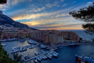 Tour privato di Monaco, Monte Carlo, Eze, Paesaggio diurno e notturno