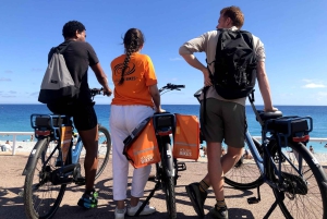 Nice og de panoramiske omgivelsene på elsykkel