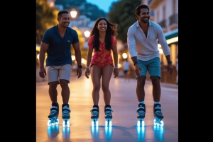 Nice by night on light-up rollerblades, with artisanal ice cream and live music!