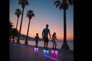 Nice by night on light-up rollerblades, with artisanal ice cream and live music!