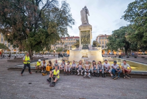 Nizza rullaluistimilla auringonlaskun aikaan ja livemusiikkia!