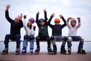 Nizza rullaluistimilla auringonlaskun aikaan ja livemusiikkia!