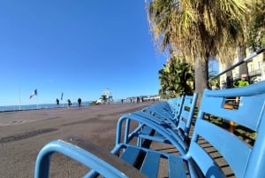 Nizza: Familien-City-Tour mit dem Fahrrad Elektrotaxi (4 Komfortsitze)