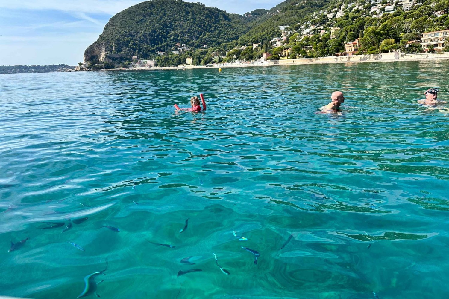 Nice: Mala-grotterne, Villefranche og snorkelbådtur