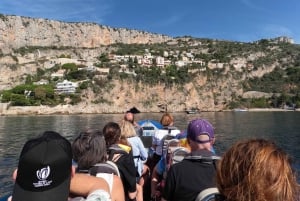 Nice: Mala Caves, Villefranche & Snorkeling Boat Tour