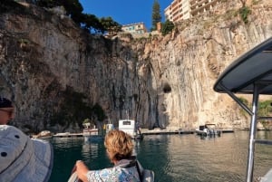 Nice: Mala Caves, Villefranche & Snorkeling Boat Tour