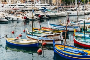 Nizza: Grotte di Mala, Villefranche e tour in barca per lo snorkeling