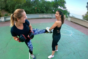 Nizza: Lezioni private di yoga e boxe con vista